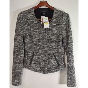 NEW Karen Kane Knit Moto Jacket Women's Sz M Mobwife Office Casual Work Capsule